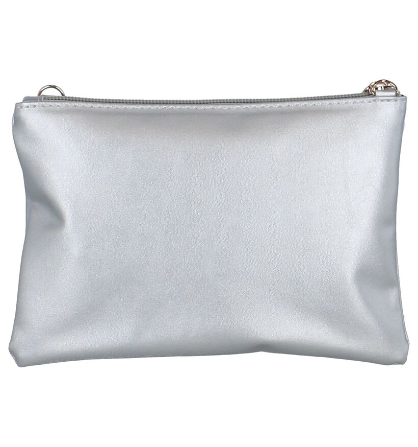 Zilveren Clutch Tasje Dolce C. in kunstleer (251726)