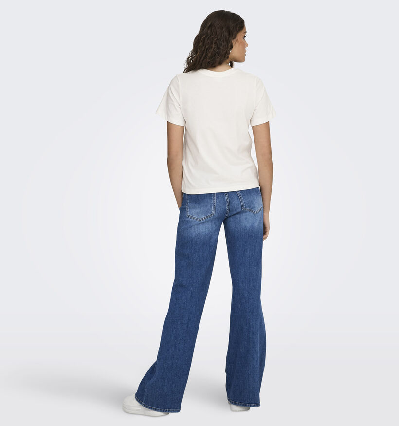 JDY Pisa Lemon Witte T-shirt voor dames (374851)