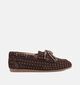 Poelman Chaussures bateau en Brun fonc&eacute; pour femmes (386172)