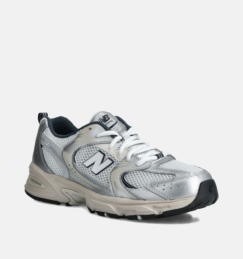 New Balance 530 Zilveren Sneakers voor jongens, meisjes (358677) - geschikt voor steunzolen