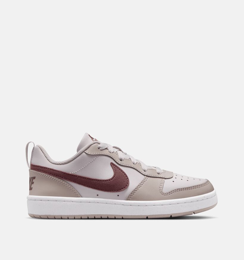 Nike Court Borough Low Gs Taupe Sneaker voor meisjes (367271) - geschikt voor steunzolen