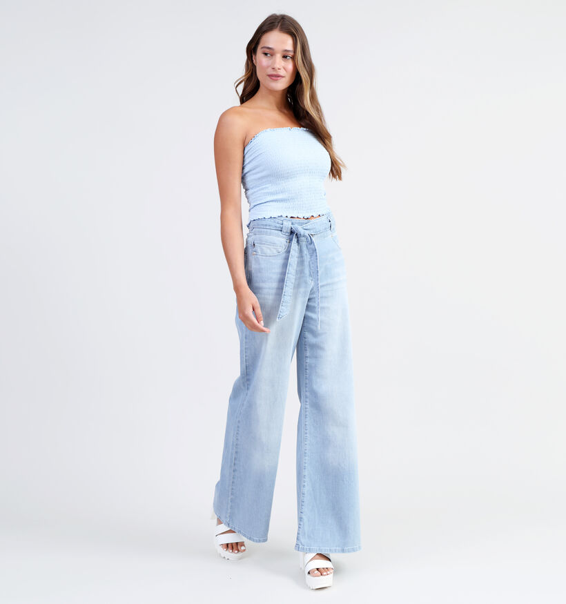 JDY Frulla Blauw Strapless Topje voor dames (327163)
