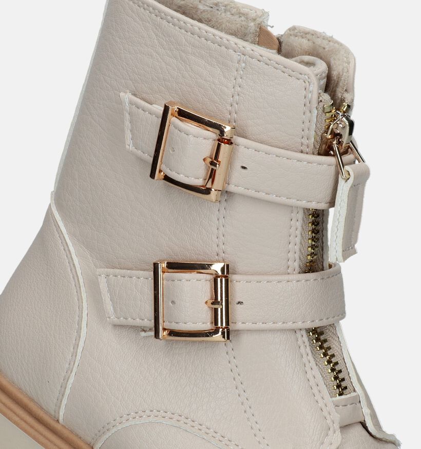 Milo & Mila Beige Boots voor meisjes (330046) - geschikt voor steunzolen
