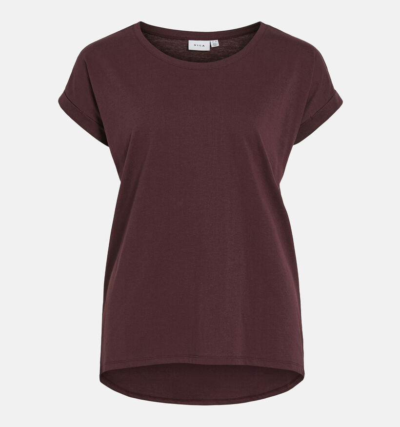 Vila Dreamers New Pure Bordeaux T-shirt voor dames (378466)