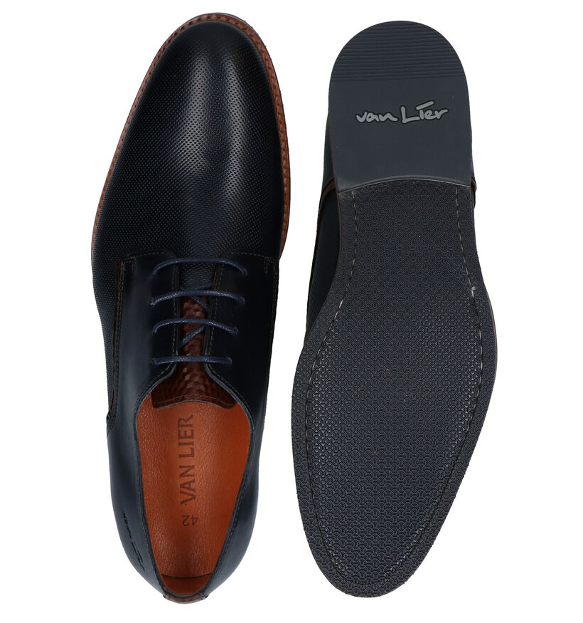 Van Lier Chaussures classiques en Bleu en cuir (283345)