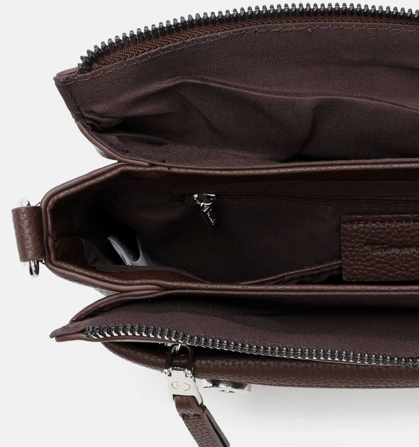 Tamaris Melissa Sac port&eacute; crois&eacute; en Brun fonc&eacute; pour femmes (378783)