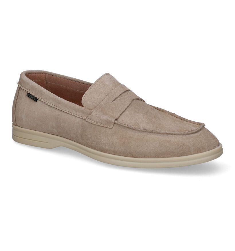 Scapa Chaussures à enfiler en Camel pour hommes (324209) - pour semelles orthopédiques