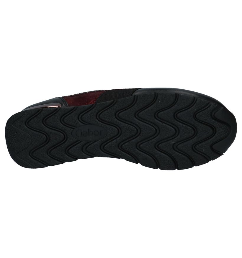 Gabor Comfort Baskets basses en Noir en cuir (231167)