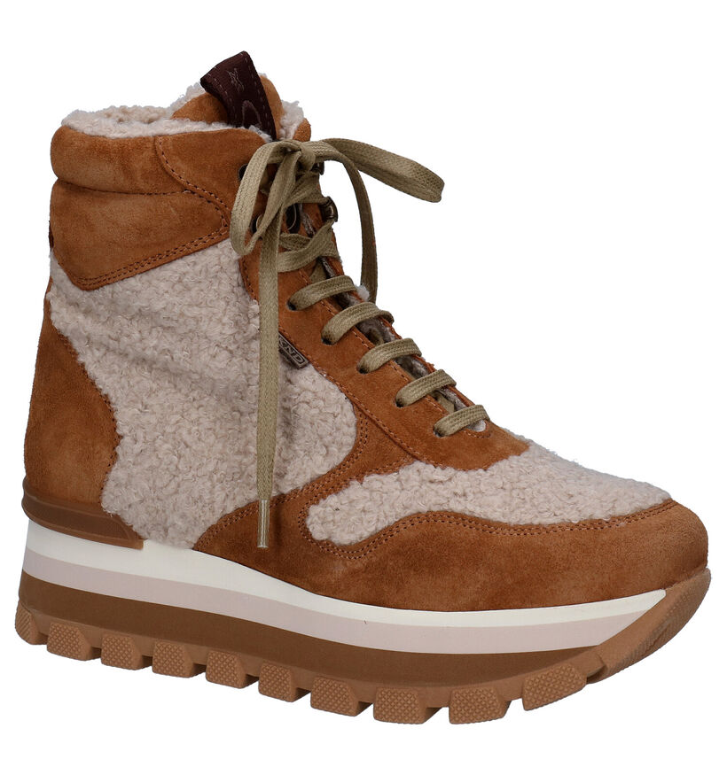 Weekend Baskets montantes en Cognac pour femmes (298723) - pour semelles orthopédiques
