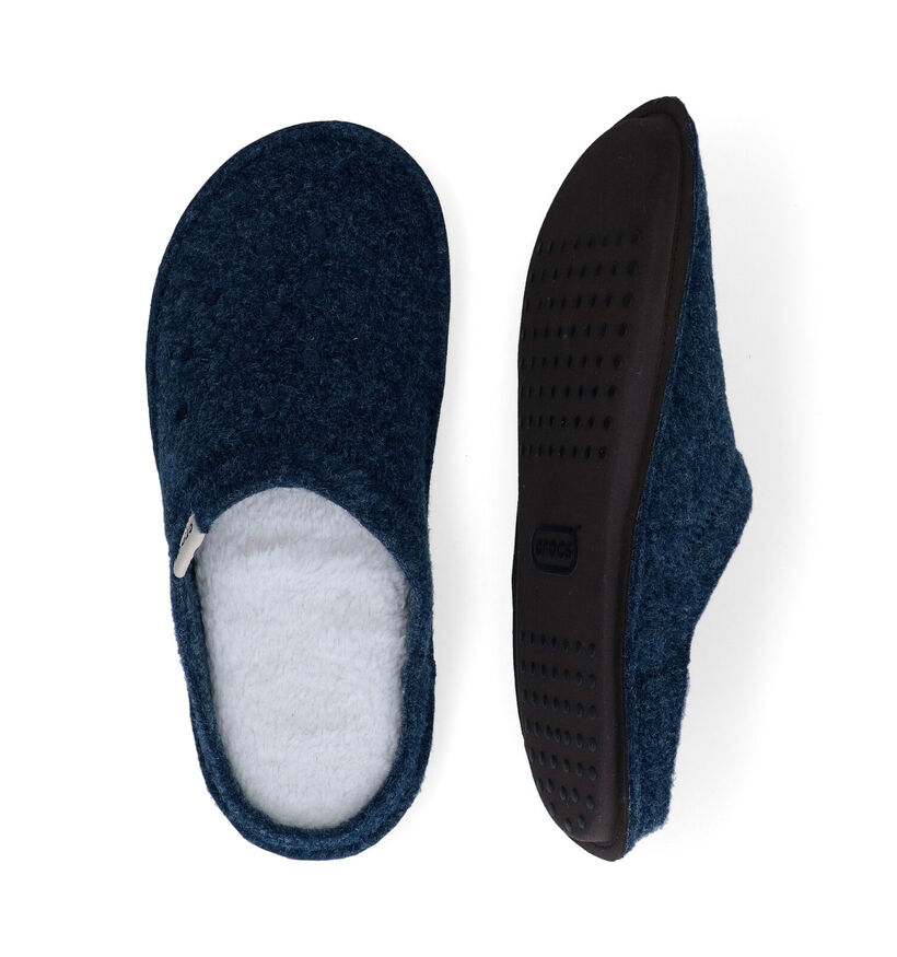 Crocs Classic Slipper Zwarte Pantoffels in stof (298344)