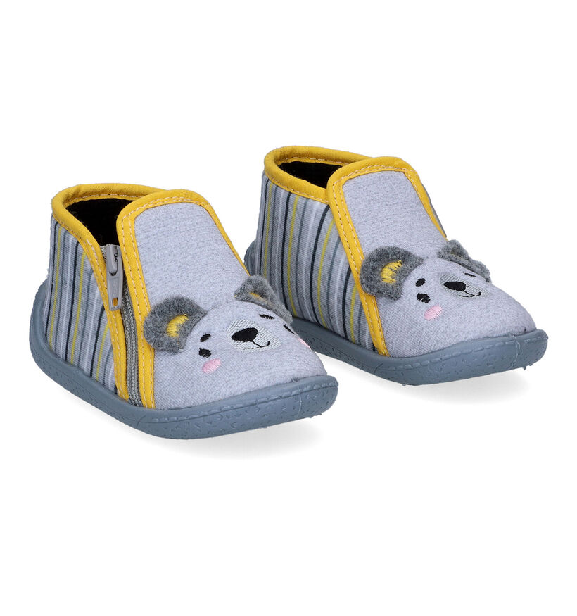 Milo & Mila Pantoufles pour bébé en Gris pour garçons (310772)