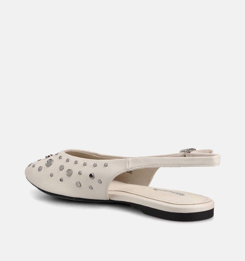 Tamaris Ballerines Slingback en Ecru pour femmes (367685)