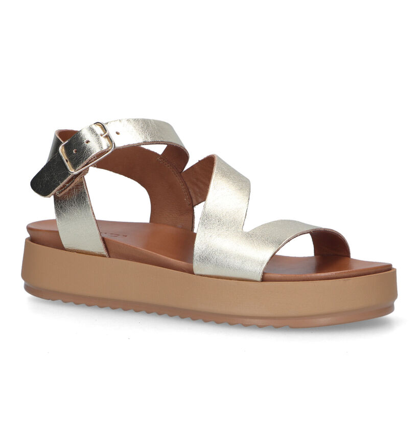 Inuovo Gouden Plateausandalen voor dames (325192)