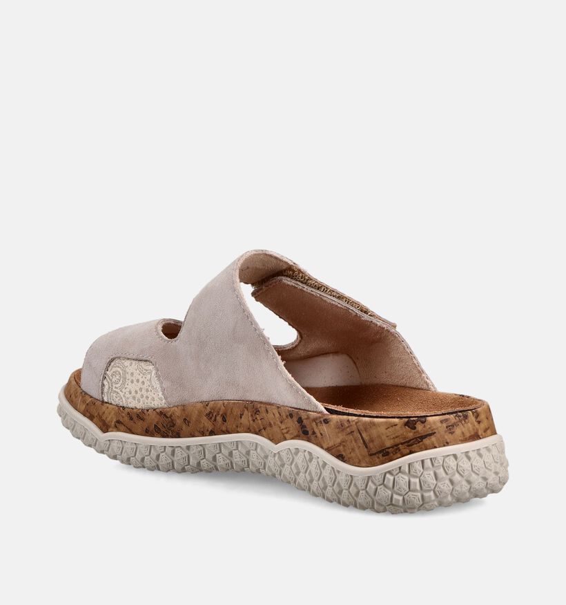 Rieker Antistress Beige Slippers voor dames (370431) - geschikt voor steunzolen