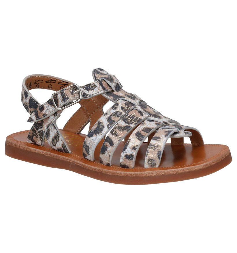 Pom d'Api Plagette Strap Roze Sandalen in leer (304791)