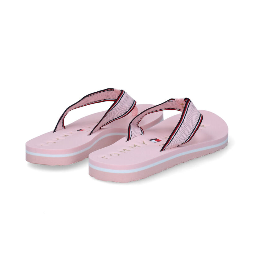 Tommy Hilfiger Hardware Flat Roze Teenslippers voor dames (303990)