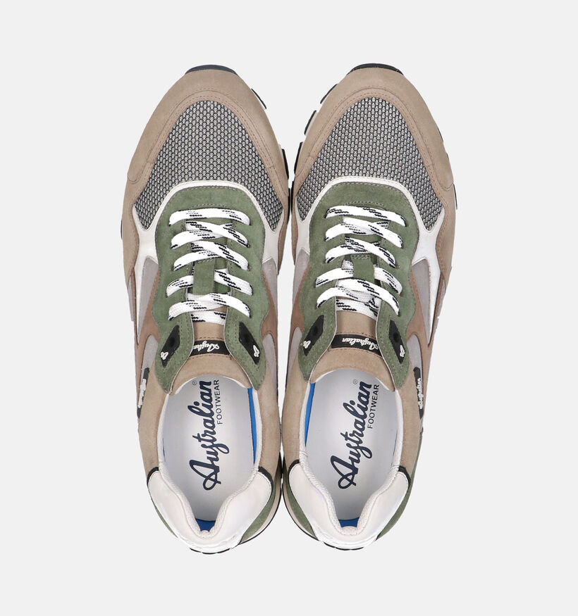 Australian Tiago Chaussures &agrave; lacets en Vert pour hommes (369704) - pour semelles orthop&eacute;diques