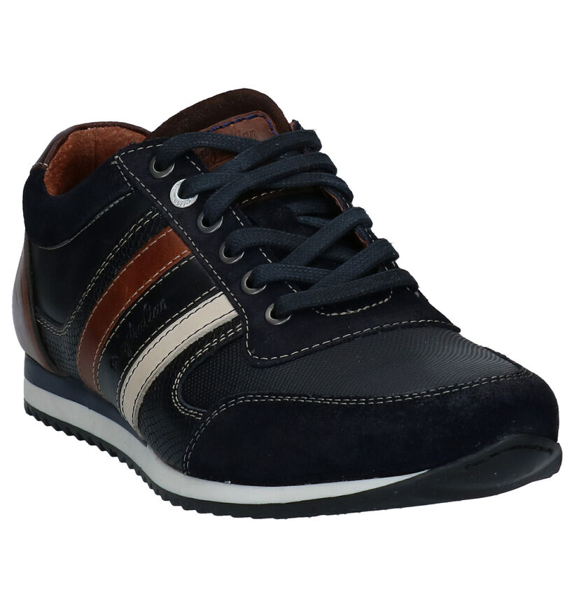 Australian Cornwall Blauwe Veterschoenen in leer (282659)