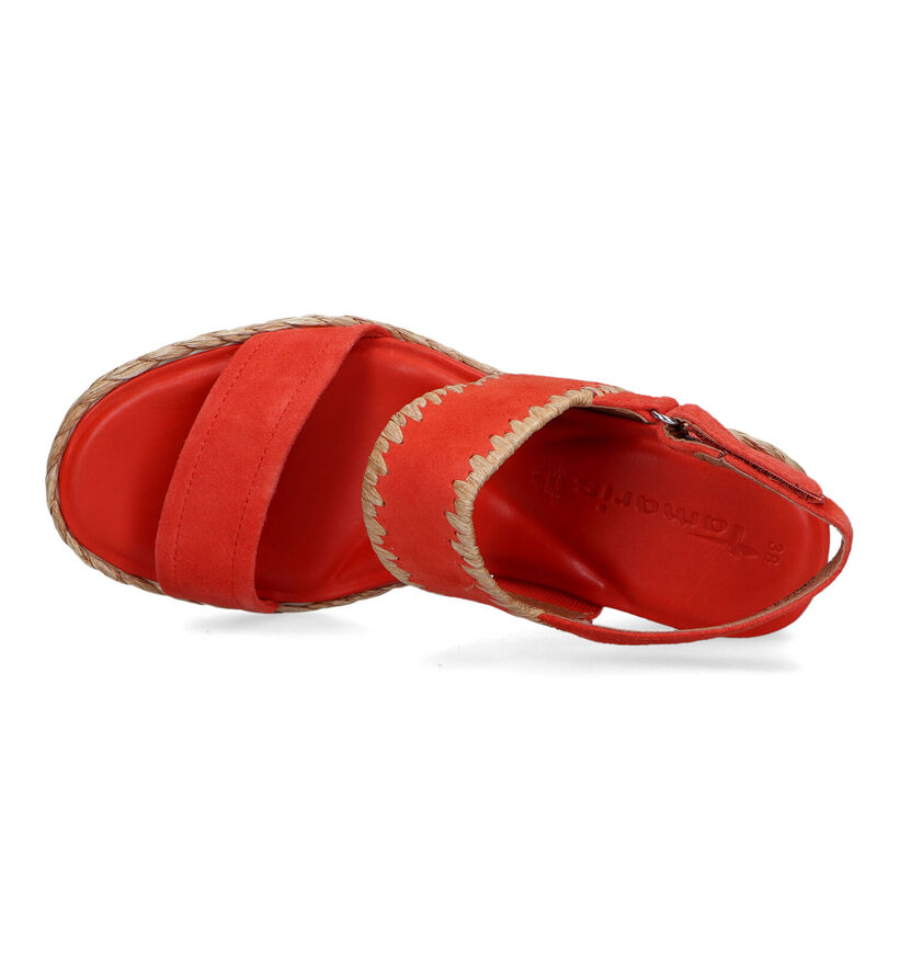 Tamaris Oranje Sandalen met sleehak voor dames (322261)