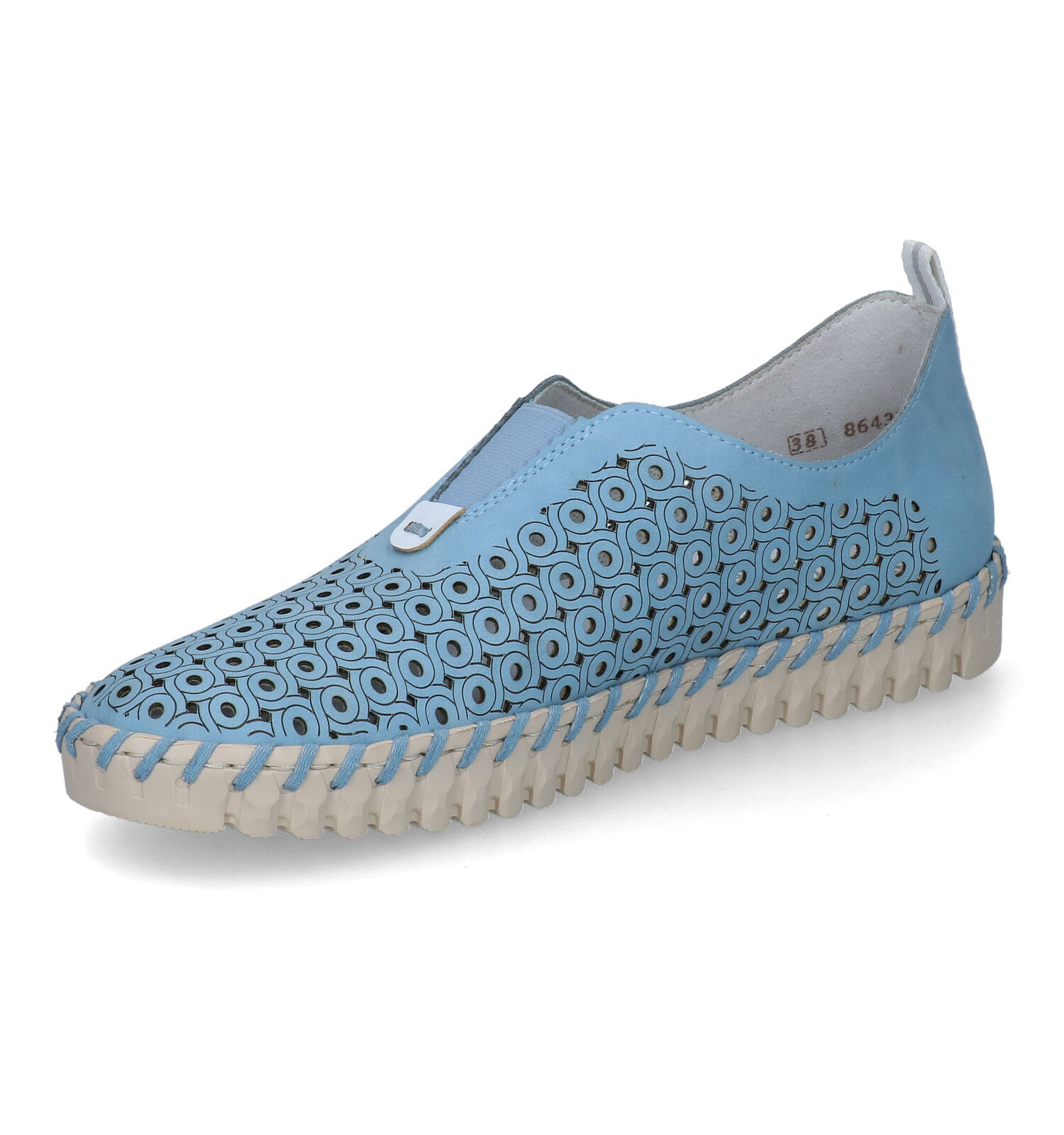 Rieker discount instappers blauw