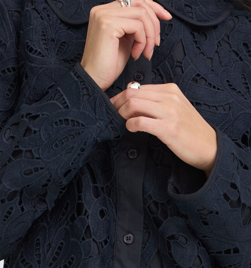 Fransa Gabrielle Donkerblauwe Blouse voor dames (377908)