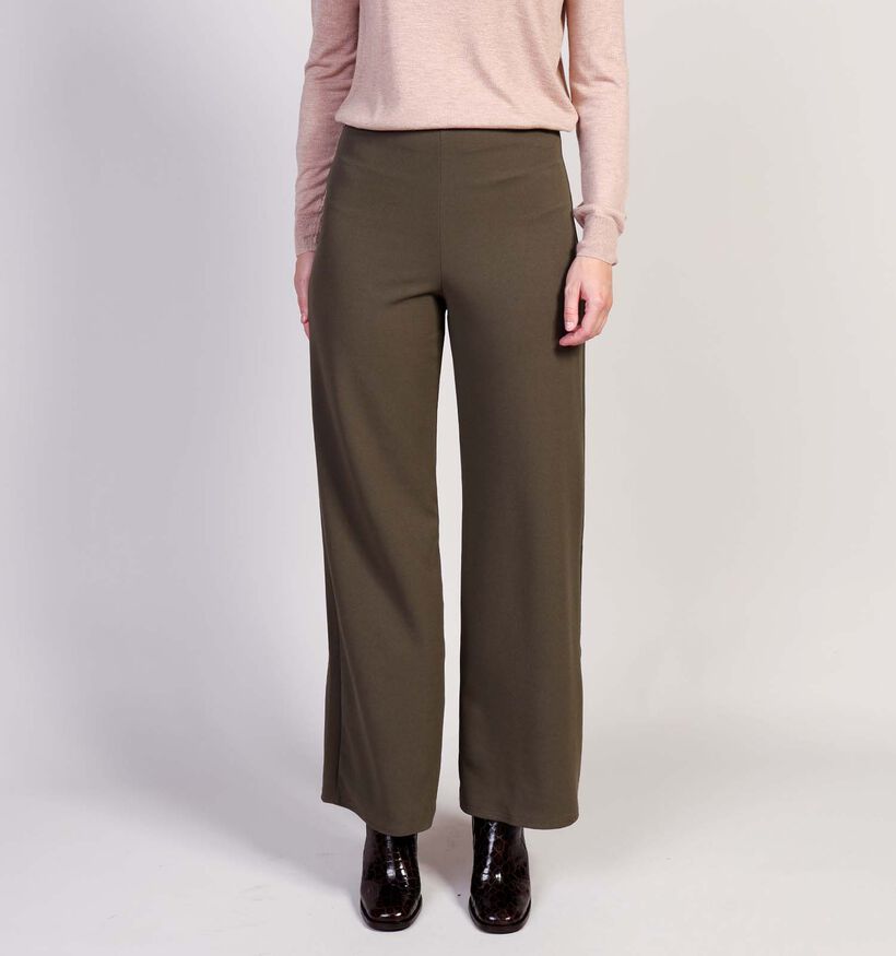 Sisters point Glut Kaki Geklede Broek voor dames (371954)