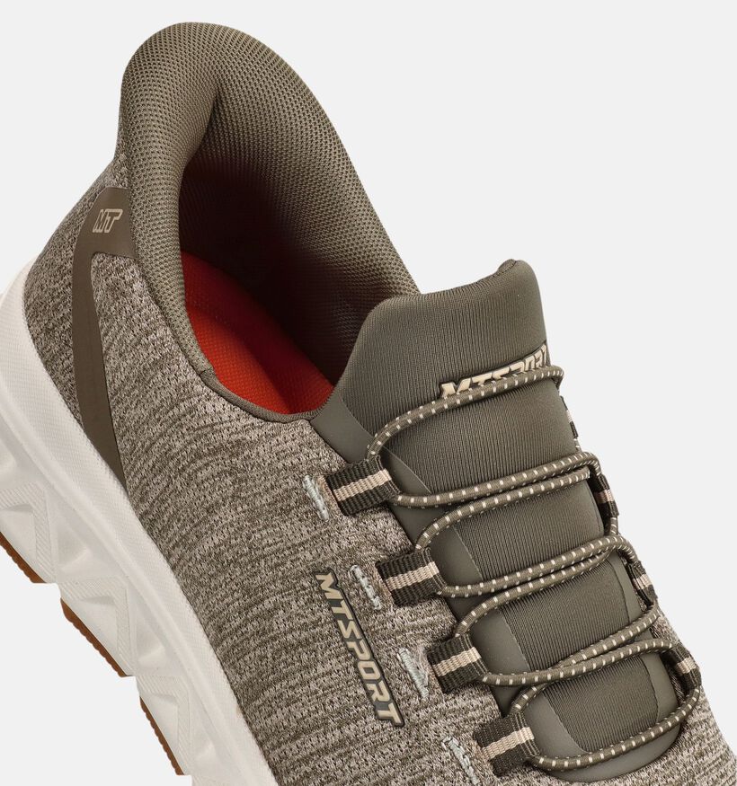 Marco Tozzi Slip-ons en Vert kaki pour hommes (368793) - pour semelles orthop&eacute;diques