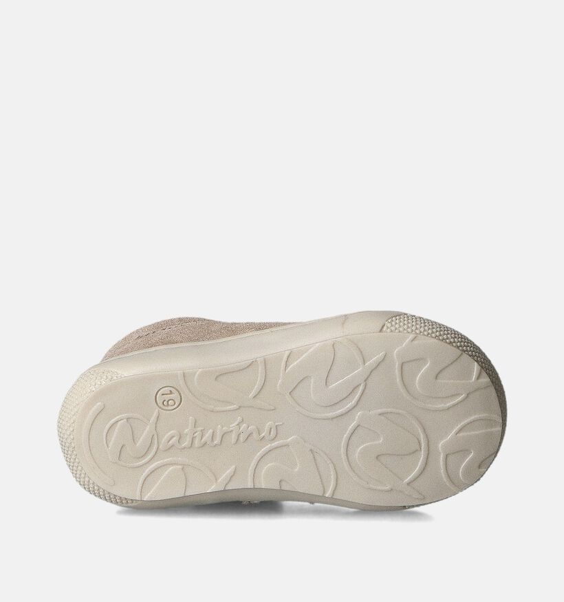 Naturino Cocoon Zip Suede Gouden Babyschoentjes voor meisjes (355318) - geschikt voor steunzolen