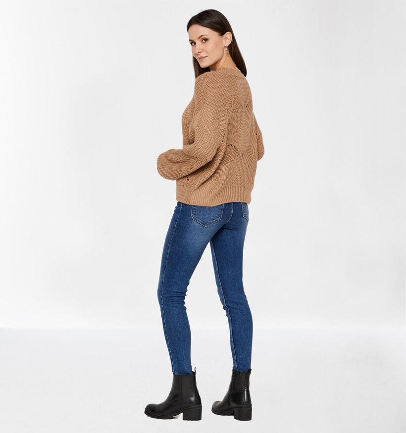 Pieces Benita Pull en Jaune (287638)