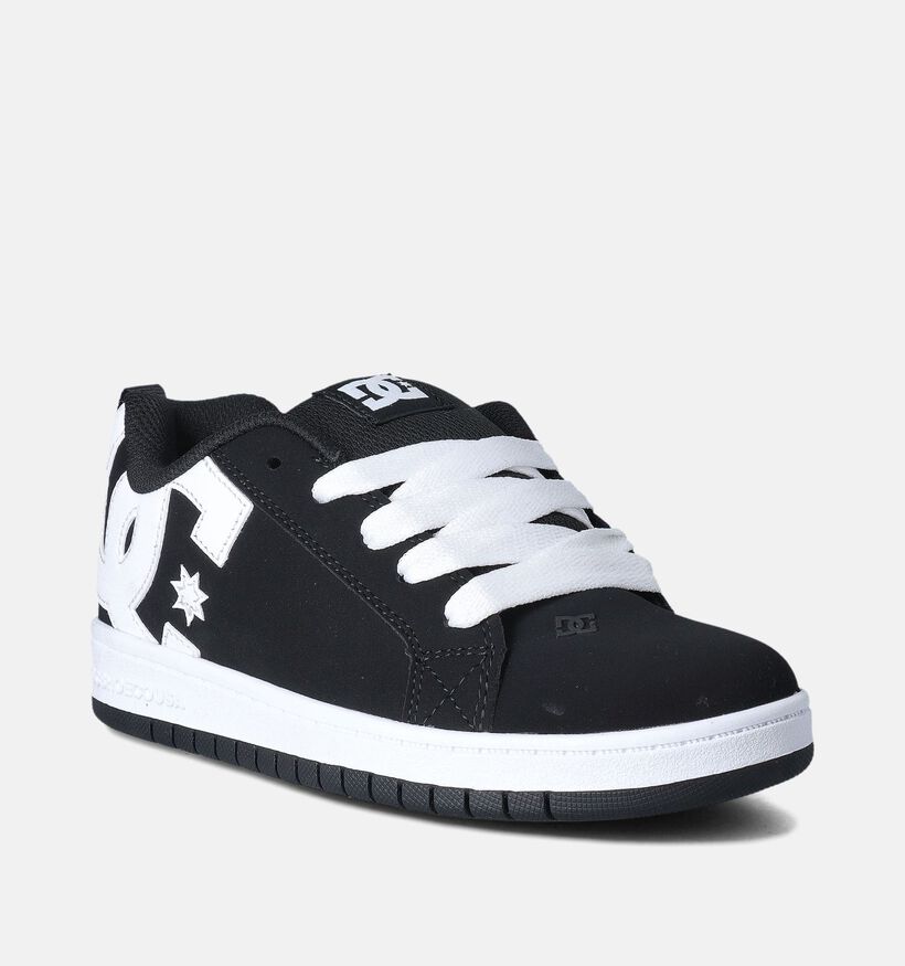 DC Shoes Court Graffik Zwarte Skatesneakers voor jongens (355554)