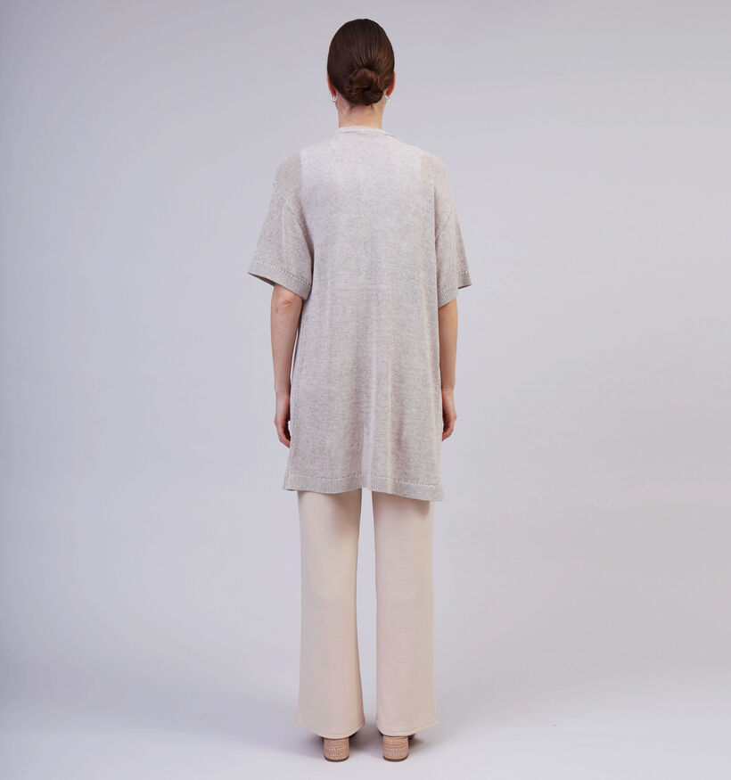 JDY Shine Beige Tricot kimono voor dames (353262)