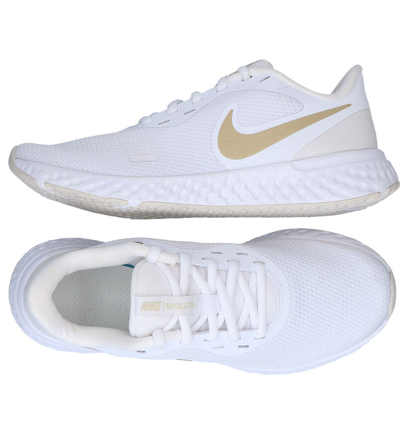 Nike Revolution 5 Zwarte Sneakers in kunstleer (290920)