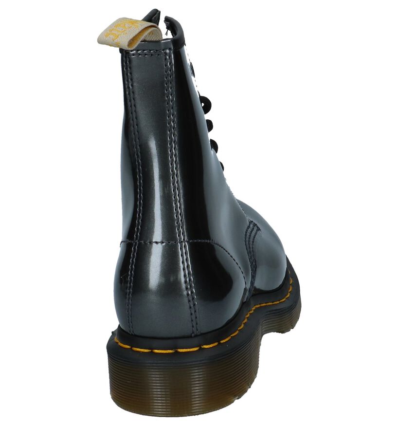 Dr. Martens Vegan Grijze Metallic Boots in kunstleer (225433)