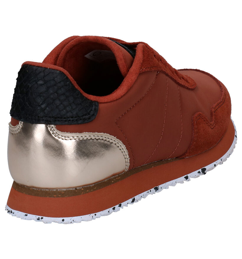 Woden Nora Chaussures à lacets en Orange en textile (277418)