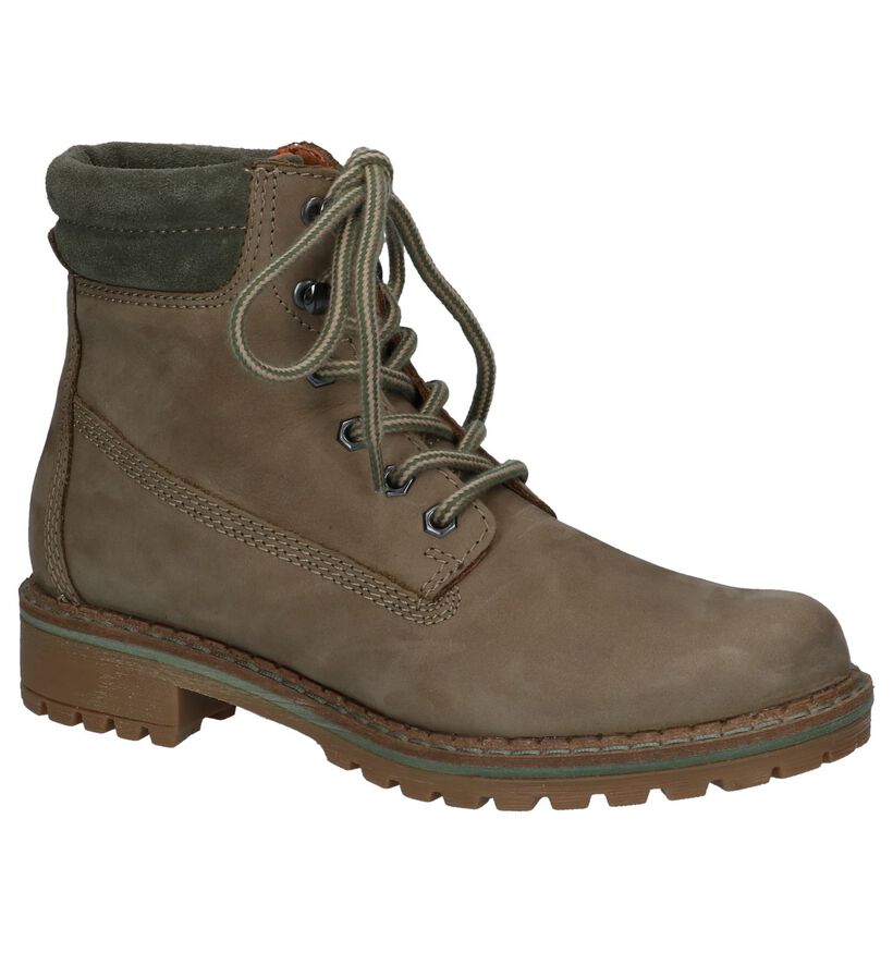 Donkerblauwe Veterboots Dazzle in nubuck (223952)