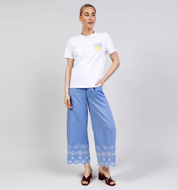 Pieces T-shirts Wit