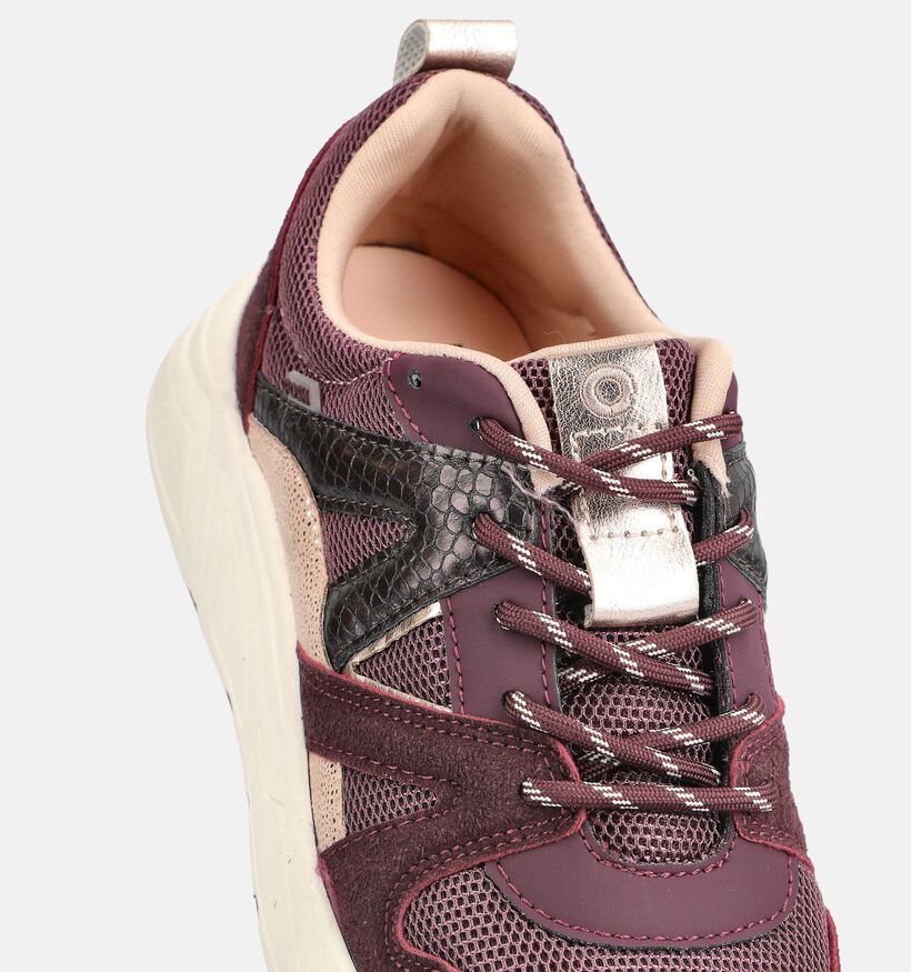 Posh by Poelman Bordeaux Sneakers voor dames (378628) - geschikt voor steunzolen