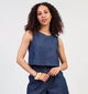 Pieces Tenim Blauw Jeans Topje voor dames (357401)