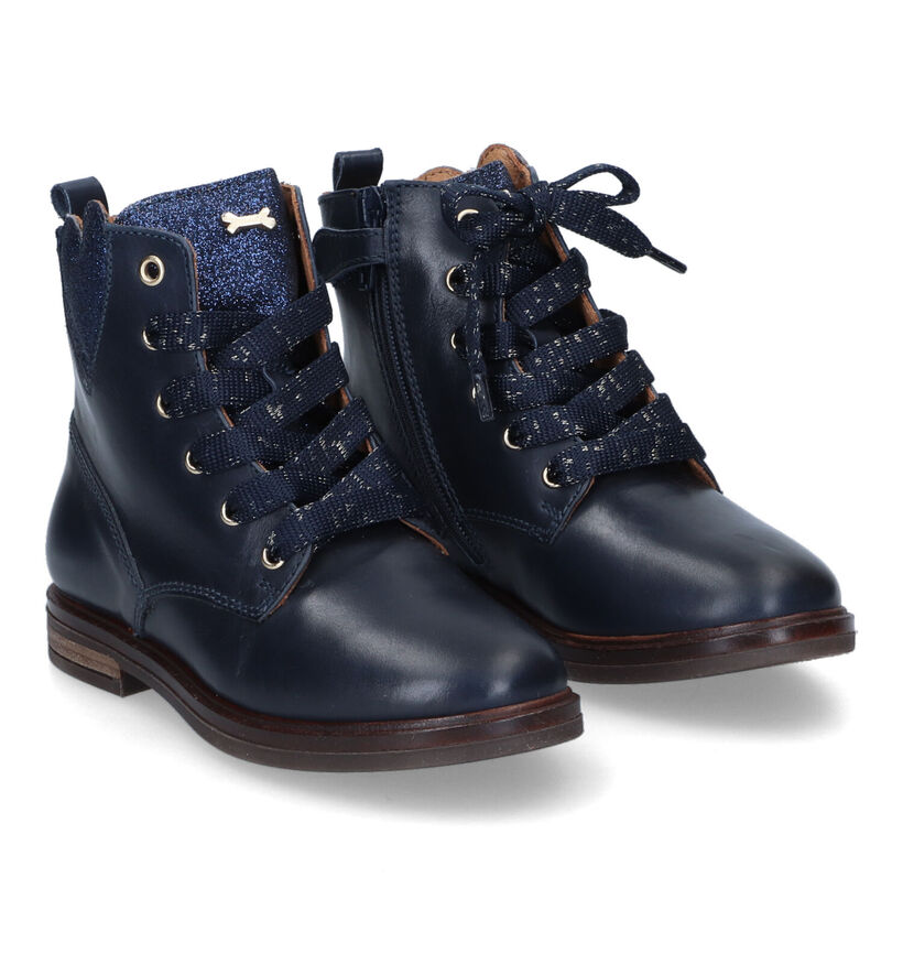 STONES and BONES Etami Bottines en Bleu pour filles (313903) - pour semelles orthopédiques