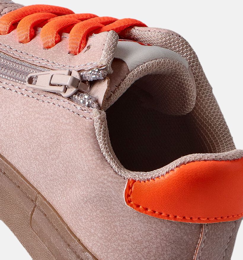 Milo & Mila Roze/Oranje Sneakers voor meisjes (354164)