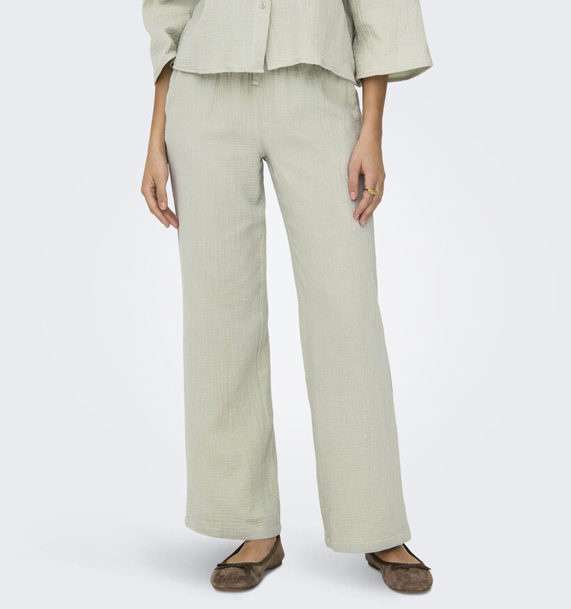 JDY Theis Groene Wijde broek voor dames (353662)