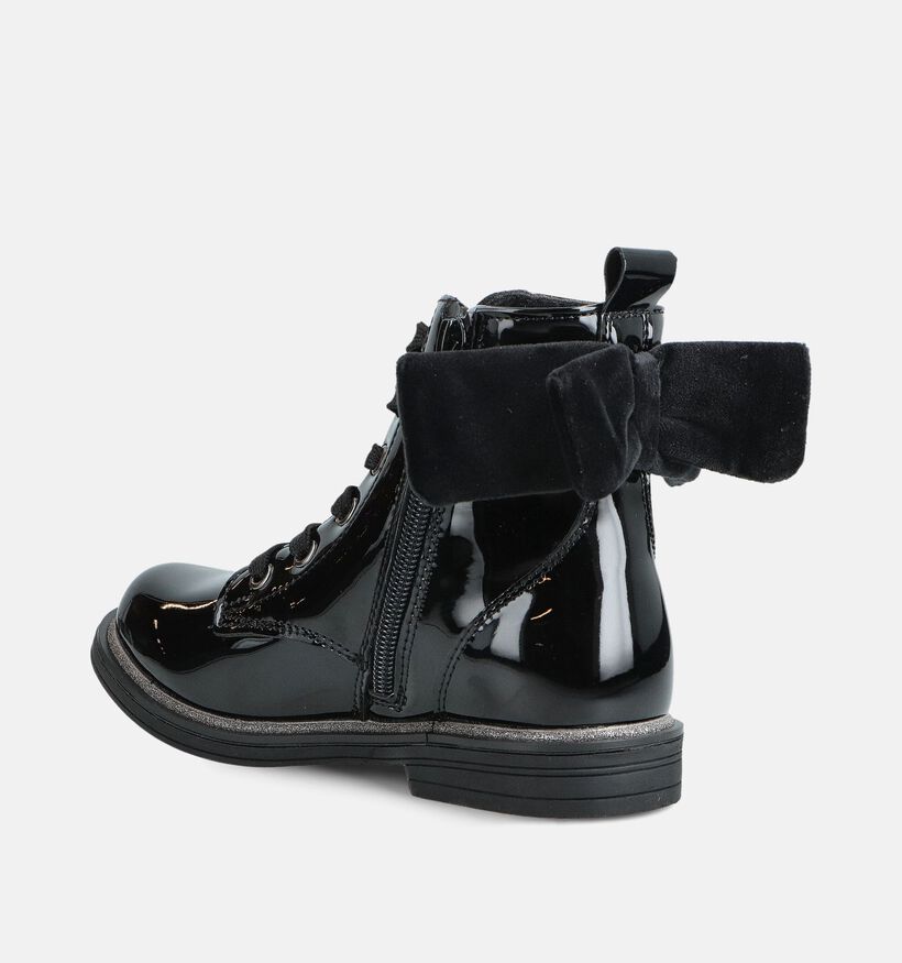 Milo & Mila Bow Chaussures hautes en Noir pour filles (362882)