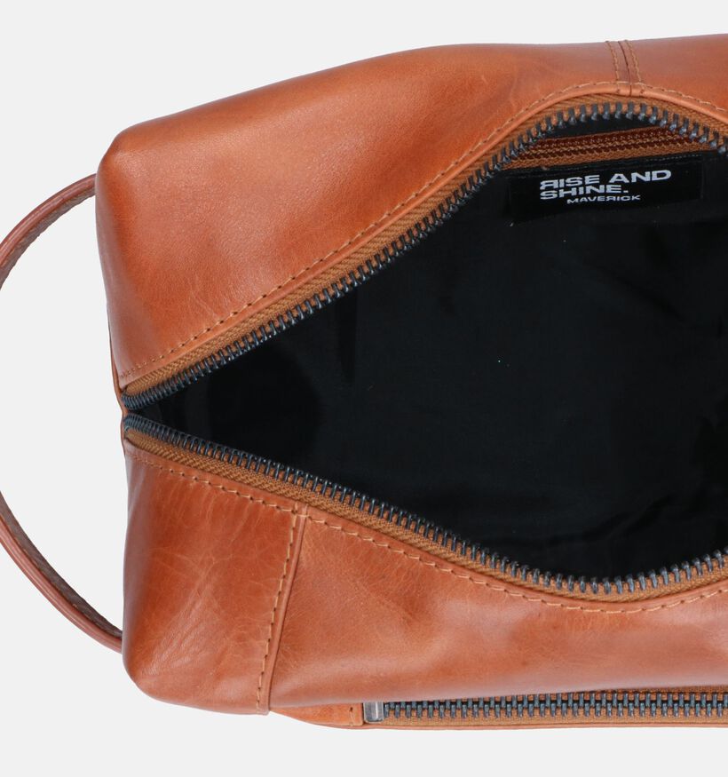 Maverick Cognac Toilettas voor heren (358821)