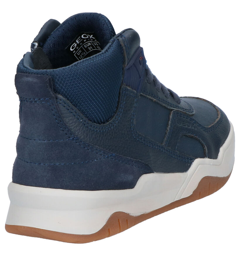 Geox Baskets hautes en Bleu foncé en cuir (254515)