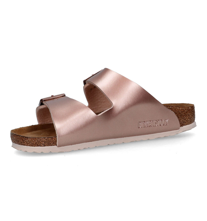 Birkenstock Arizona Rose gold Slippers in kunstleer (322591)