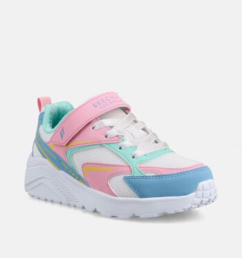 Skechers Uno Low Baskets Blanc/Rose