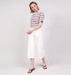 Vero Moda Wild Kayla 7/8 Witte Culotte Broek voor dames (369370)