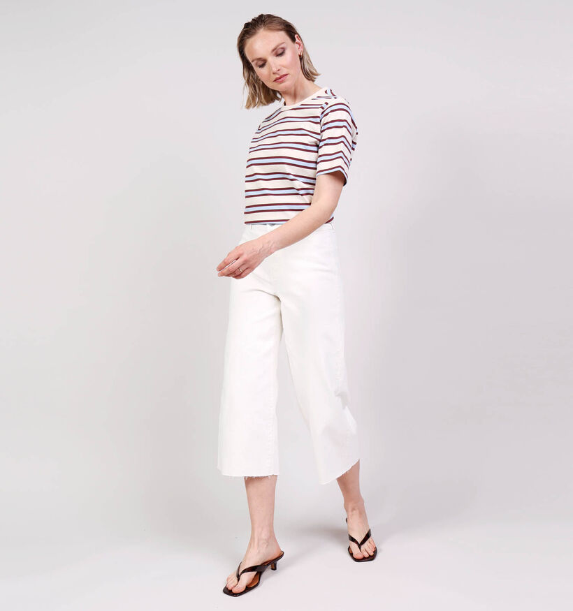 Vero Moda Wild Kayla 7/8 Witte Culotte Broek voor dames (369370)