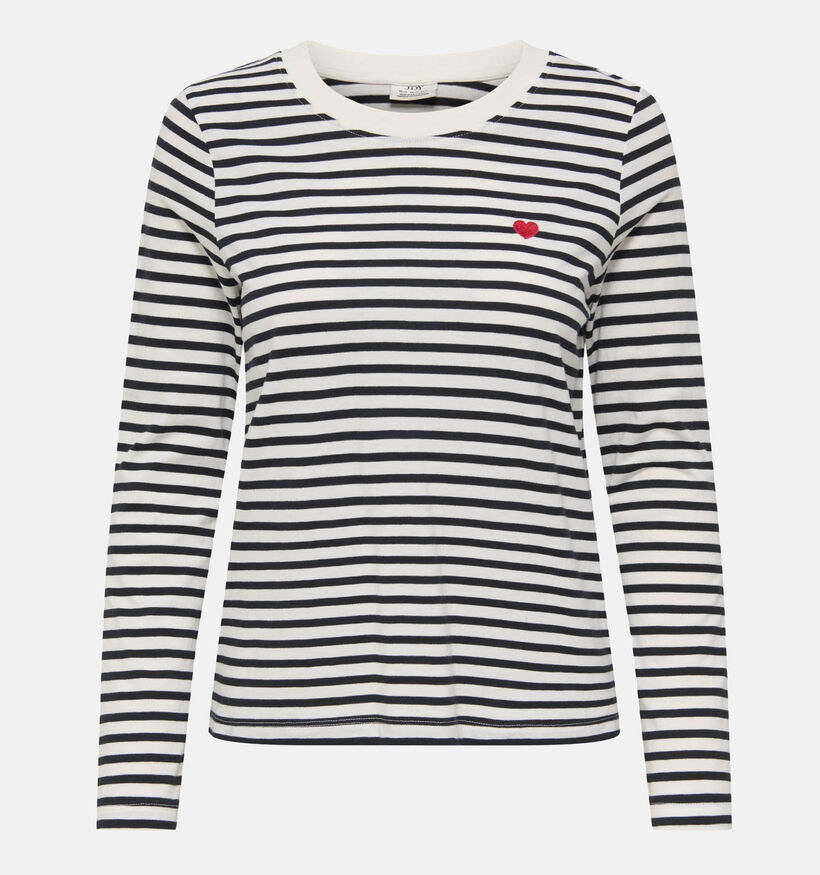 JDY Pisa Witte T-shirt met Lange Mouwen voor dames (382064)