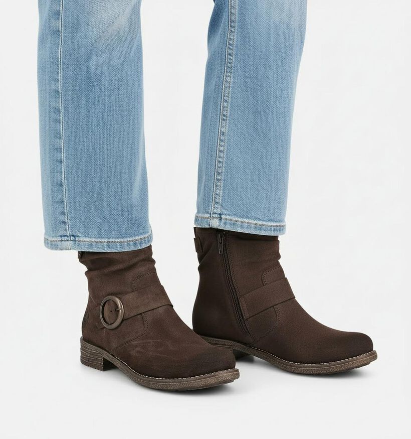 Rieker Bottines plates en Marron pour femmes (363519) - pour semelles orthopédiques